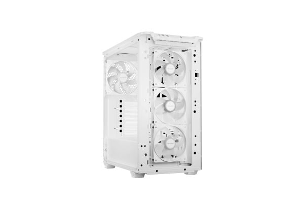 be quiet! Pure Base 501 LX - Midi-tårn - ATX - sidepanel med vindu (herdet glass) - ingen strømforsyning (ATX / PS/2) - hvit - USB/lyd