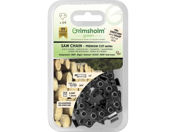 SAW CHAIN PREMIUM 64 DL .325 .058/1.5MM