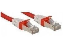 Lindy 45390, 10 m, Cat6a, S/FTP (S-STP), RJ-45, RJ-45, Rød