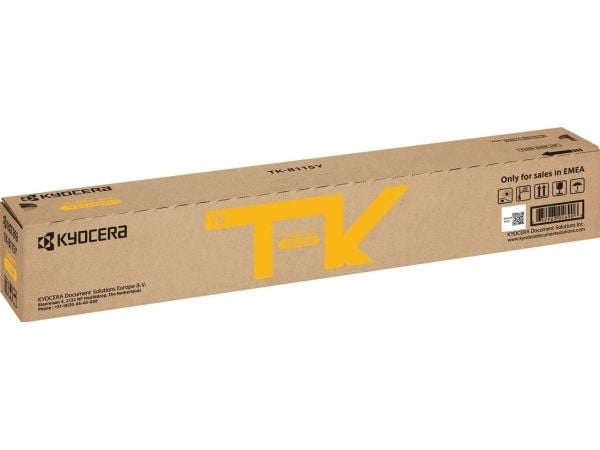KYOCERA TK-8375Y, 20000 sidor, Gul, 1 styck