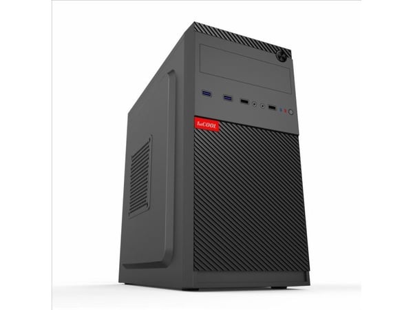 1stCOOL-chassi 1stCOOL STEP 5, micro tower, AU, USB 3.0, utan nätaggregat, svart