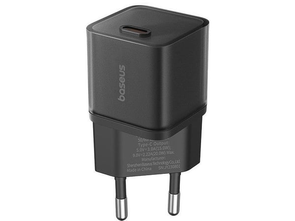 Vegg-lader Baseus GaN5S 20W 3A 1x USB-C Black P10162503113-00