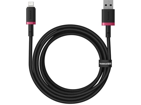 Baseus Dura Series USB-A til Lightning-kabel, 18W, 2.4A, 2 m, rød P10377801U01-03