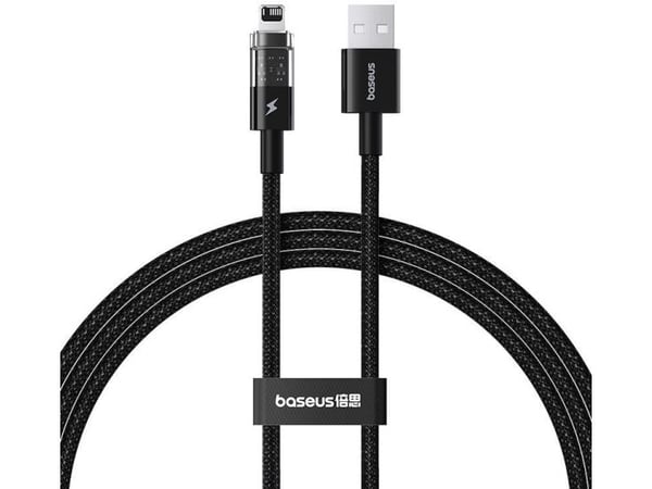 Baseus Gem USB til IP 2,4A hurtigladekabel 1 m svart (P10373003111-00)