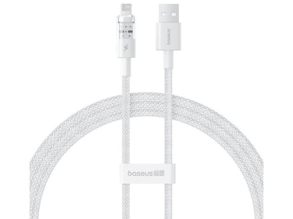Baseus Gem USB til IP 2.4A hurtigladekabel 1 m hvit (P10373003211-00)