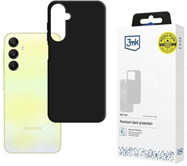 3mk Matt Case - Beskyttende deksel for mobiltelefon - termoplast-polyuretan (TPU) - svart - for Samsung Galaxy A26