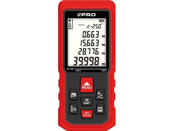 PRO laser avstandsmåler DL-40X LASER RANGEMETER PRO laser avstandsmåler DL-40X LASER RANGEMETER