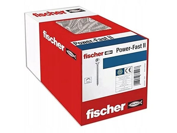 Fischer 670006, Skru, Metall, Tre, Generell nytte, Delgjenge, Flathode