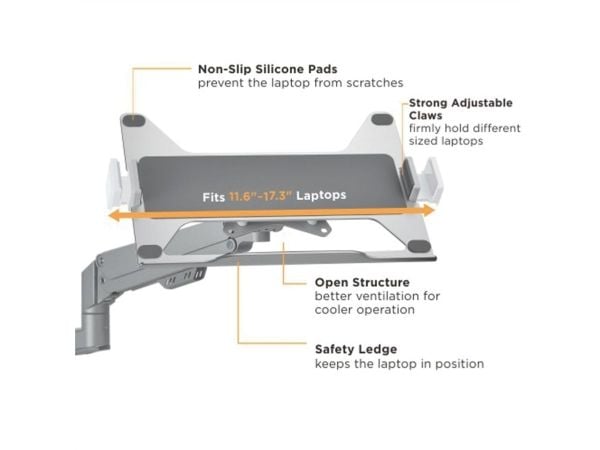 VALUE 17.99.1097, Laptop, Plate / UMPC, Passiv holder, Innendørs, Sort