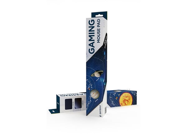 Gembird MP-SOLARSYSTEM-XL-01 - Musematte - ekstra stor - cosmos - svart