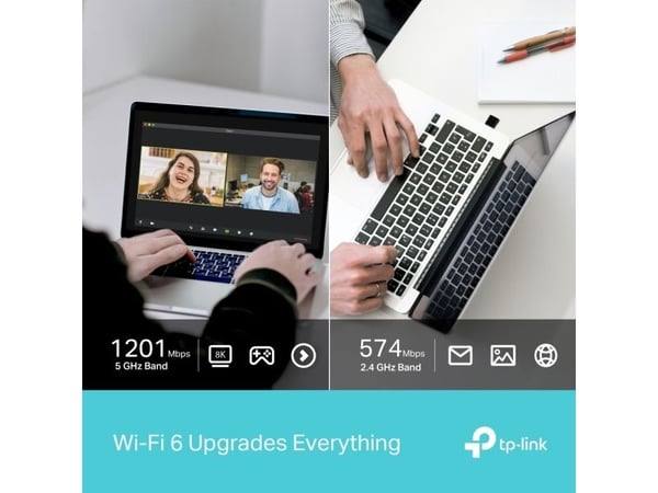 TP-Link Archer TX20U Nano, Trådløs, USB, WLAN, Wi-Fi 6 (802.11ax), 1800 Mbit/s, Svart