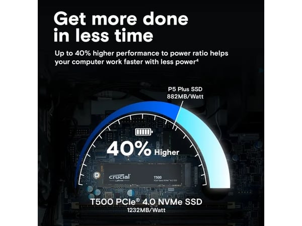Crucial T500, 500 GB, M.2