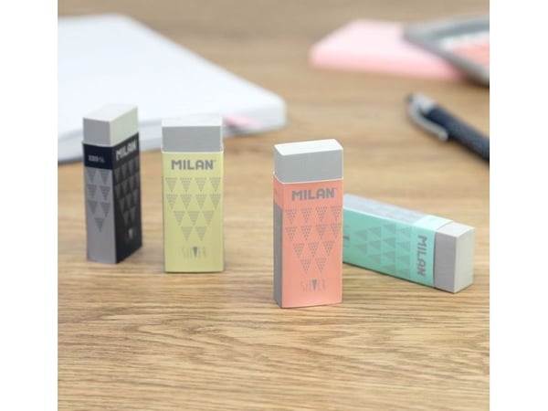 MILAN Silver Eraser 20 kpl Näyttö