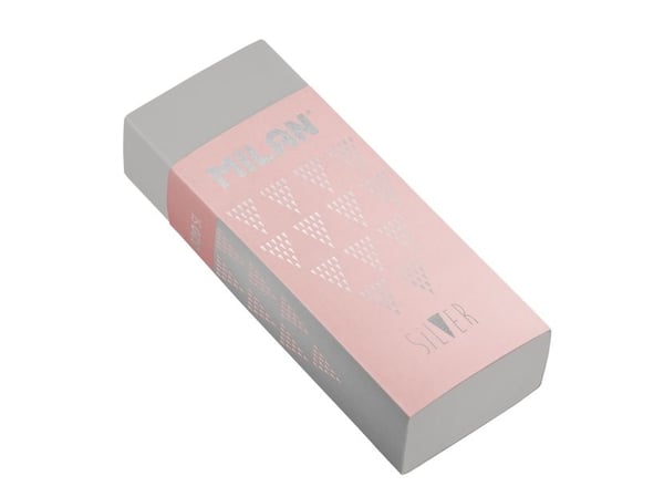 MILAN Silver Eraser 20 kpl Näyttö