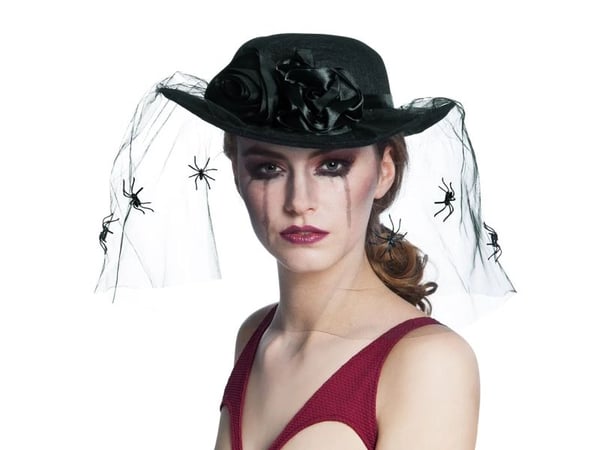 Boland 8712026041203, Hatt til kostyme, Voksen, Hunkjønn, Polyester, Sort, 300 mm