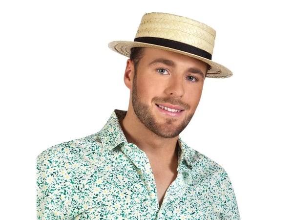 Boland 8712026909923, Hatt til kostyme, Voksen, Alle kjønn, Inne/Ute, Palmeblad, Polyester, Naturlig