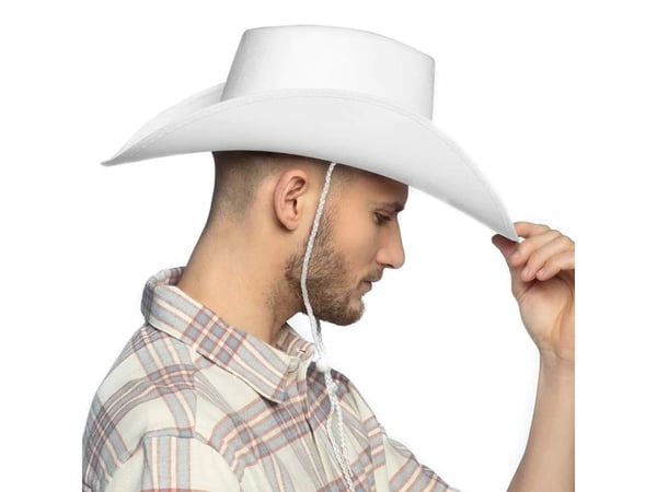 Boland 8712026043849, Hatt til kostyme, Voksen, Alle kjønn, Strykejern, Polyester, Hvit, 300 mm