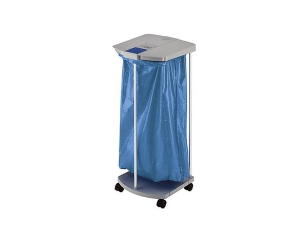 Hailo ProfiLine MSS XXXL, Frittstående søppel-pose holder, Grå, Innendørs, Aluminium, Metall, Plast, 120 l, 4 hjul