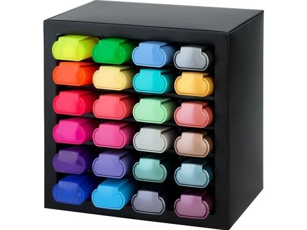 Faber-Castell - Markeringspenn - permanent - assorterte farger - vannbasert blekk - 1-5 mm (en pakke 24)