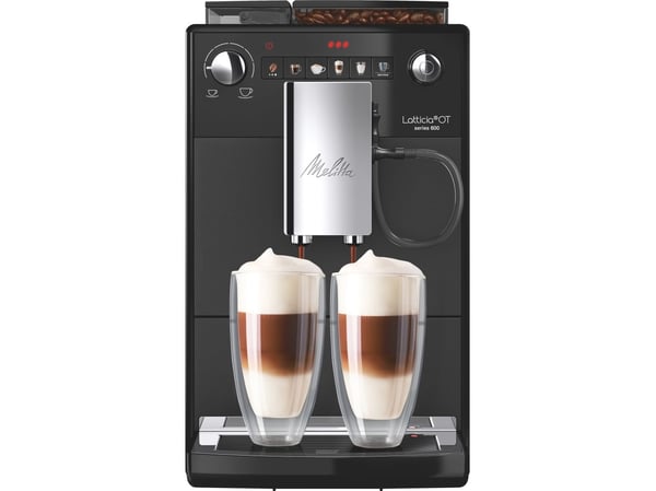 Melitta Latticia OT F300-100, Espressomaskin, 1,5 L, Kaffebønner, Innebygd kvern, 1450 W, Sort