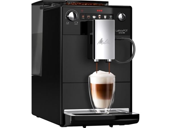 Melitta Latticia OT F300-100, Espressomaskin, 1,5 L, Kaffebønner, Innebygd kvern, 1450 W, Sort