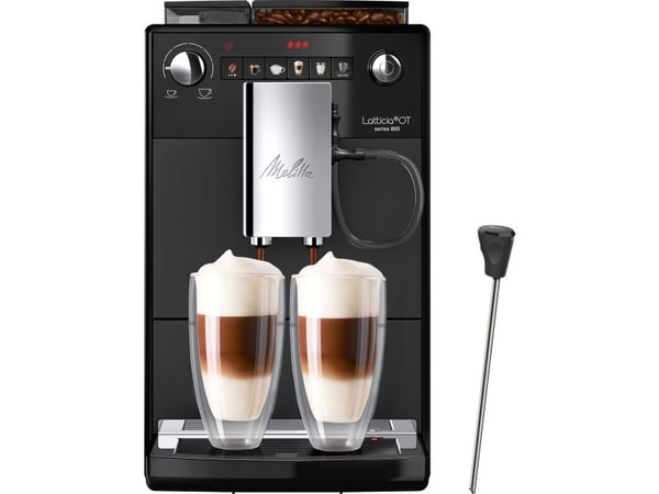 Melitta Latticia OT F300-100, Espressomaskin, 1,5 L, Kaffebønner, Innebygd kvern, 1450 W, Sort