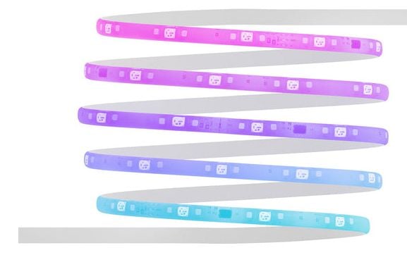 Hombli HBLS-0324, Universale lysstriper, Ambience, Innendørs, Klebende teip, Hvit, IP20