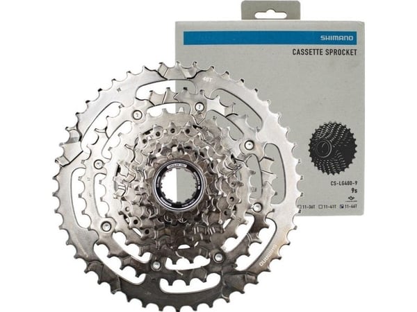 Shimano kassett Shimano Cues CS-LG400, 9-rz, 11-46, Linkglide, grafitowa