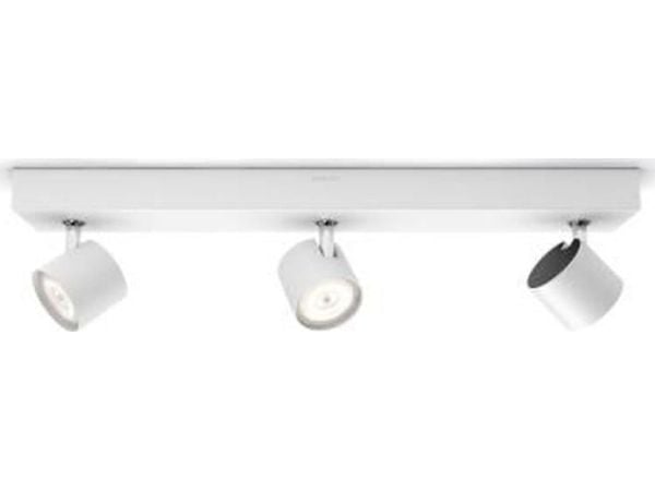 Philips WarmGlow LED Star-spotlys til tak/vegg, 3 stk., Overflateegnet, Ikke-utskiftbare pærer, 3 ampuller, LED, 13,5 W, 2700 K