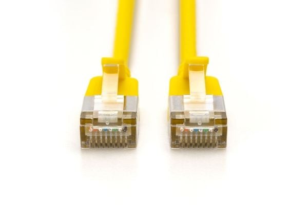 Digitus DK-1632-A-020S-Y, 2 m, Cat6a, F/FTP (FFTP), RJ-45, RJ-45, Gult