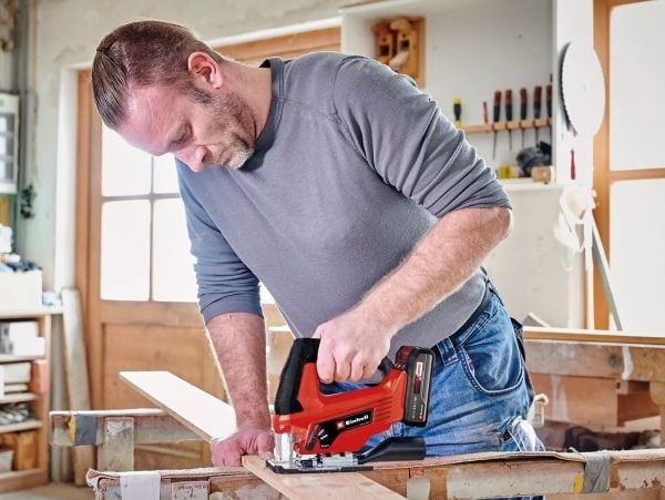 Einhell TC-JS 18/70 Li, Toppgrep, Sort, Rød, 45°, Laminat, Plast, Stål, Tre, Børstet, 2700 spm