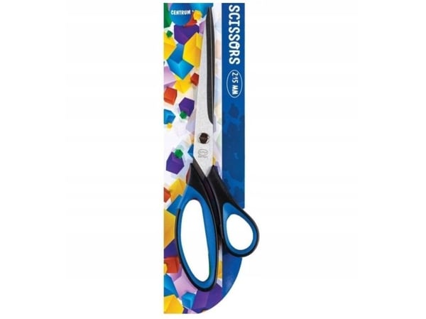 CENTRUM-sakset 21,5 cm kumitettu sininen kahva