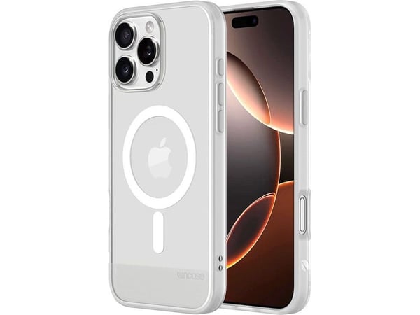 Incase - Baksidedeksel for mobiltelefon - smal - MagSafe-samsvar - termoplast-polyuretan (TPU), polykarbonat - blank - for Apple iPhone 16 Pro Max