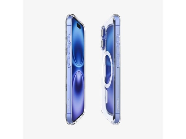 Spigen Ultra Hybrid T (MagFit + Camera Control), Etui, Apple, iPhone 16, 15,5 cm (6.1"), Gjennomsiktig, Hvit
