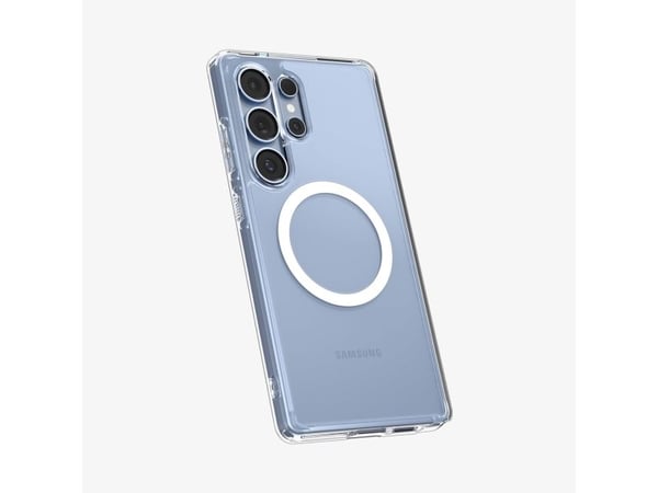 Spigen Ultra Hybrid (MagFit), Suojus, Samsung, Galaxy S25 Ultra, 17,5 cm (6.9"), Läpinäkyvä, Valkoinen