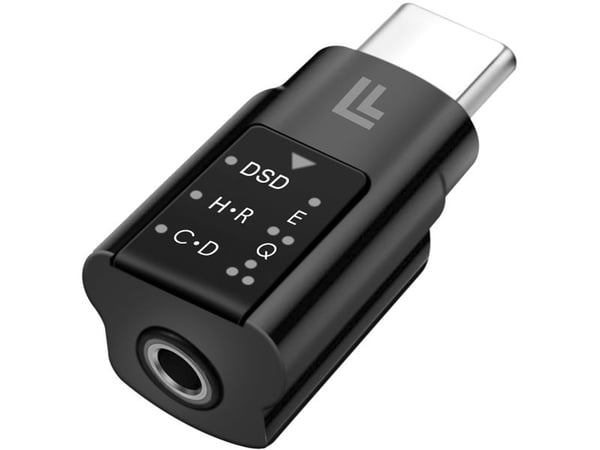 LogiLink USB-C DAC audio adapter, USB-C/M to 3.5 mm/F, black