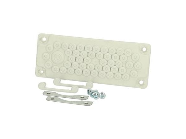 FIBOX Kalvolaippasarja FMF 50, 216 x 84 mm, laippakoko2,IP65, 49 x 7 mm-13 mm1 x 15 mm-25 mm