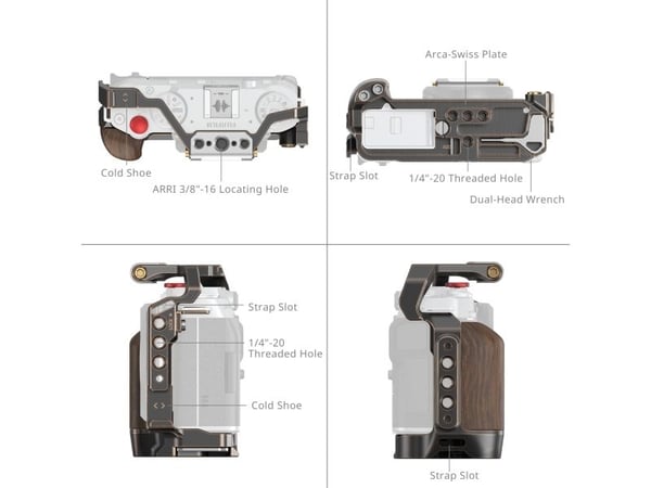 SmallRig 4892, 124,9 mm, 50,2 mm, 88,5 mm, 130 g, 144 mm, 102,5 mm