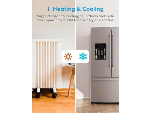 Termostatisk kontakttemperaturkontroller Meross MTS960HK (HomeKit)
