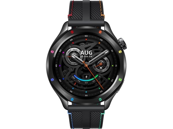 Xiaomi Watch S4 - Smartklokke med stropp - fluororubber, nylon - regnbue - håndleddstørrelse: 135-210 mm - display 1.43" - Bluetooth, NFC - 44.5 g
