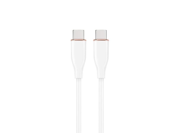 Cablexpert Premium - USB-kabel - USB-C (hann) til USB-C (hann) - USB 2.0 - 3 A - 1.5 m - formstøpt, Power Delivery-støtte, data & lading - hvit