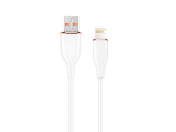 Gembird CC-USB2S-AM8PM-1.5M-W, 1,5 m, USB A, USB 2.0, 480 Gbit/s, Valkoinen