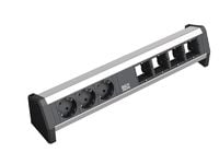 Bachmann 902.003, Musta, Hopea, 3 AC-pistorasia(a), 230 V, 16 A