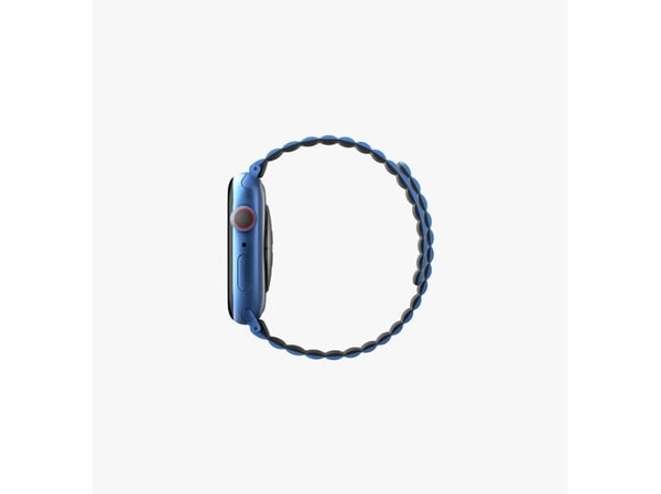 Uniq Revix, Rem, SmartWatch, Svart, Blå, Apple, Apple Watch 42/41/40mm, Silikon, Rustfritt stål
