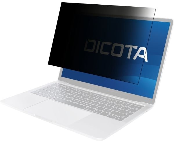 DICOTA Privacy Filter 2-way, 35 cm (13.8"), Kannettava tietokone, Kehyksetön näytön yksityisyyssuodatin, 2H, Kiiltävä/Matta, Anti-blue, Anti-finger...