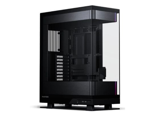 Phanteks Evolv Series X2 - Keskitorni - laajennettu ATX - sivupaneeli ikkunalla (karkaistu lasi) - ei virtalähdettä (ATX) - harjattu musta - USB/Audio