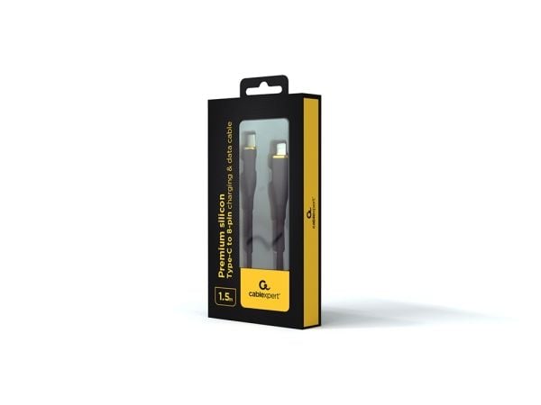 Cablexpert Premium - Lightning-kabel - USB-C hann til Lightning hann - 1.5 m - svart - formstøpt, data & lading