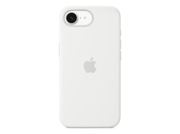 Apple - Baksidedeksel for mobiltelefon - silikon - hvit - for iPhone 16e