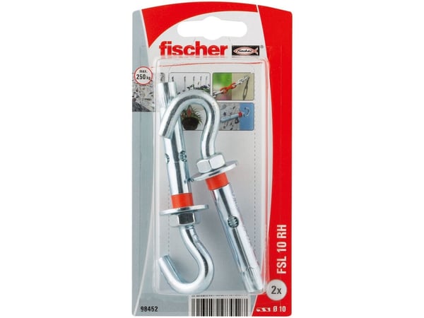 Fischer 98452, Paisunta-ankkuri, betoni, 1 cm, 2 kpl, läpipainopakkaus