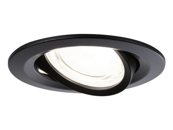 Paulmann Nova Coin, Nedtryckbar spotlight, 3 lampor, LED, 505 LM, 230 V, Svart